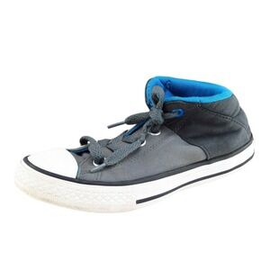 Converse all star Youth Boys Shoes Sz 1 M Gray Fabric‎ High Top